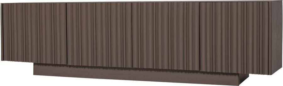 WOOOD Nova Tv Meubel 200 cm Grenen Truffel Bruin 54x200x40