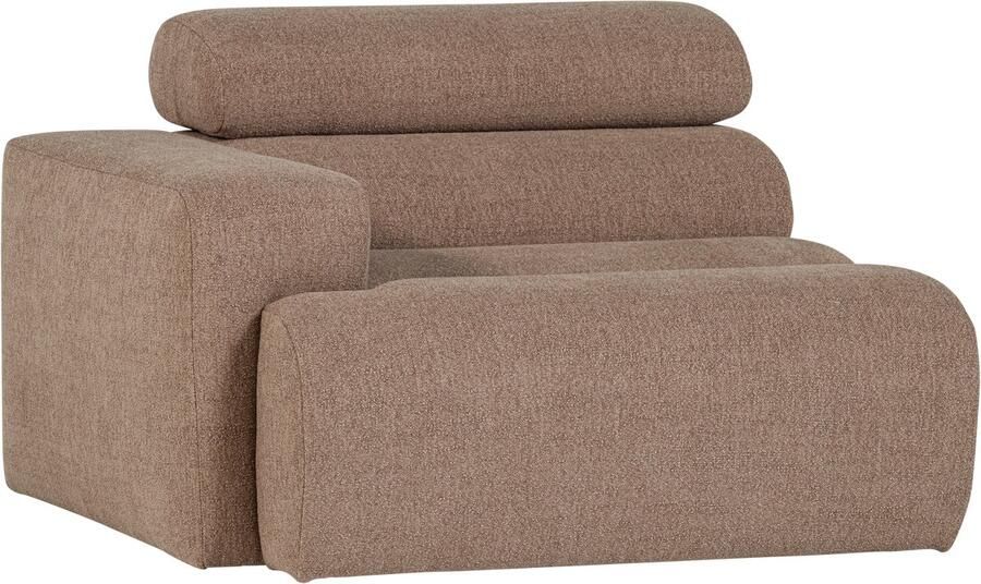 WOOOD Novi 1-Zits Element Bank Arm Links Polyester Taup