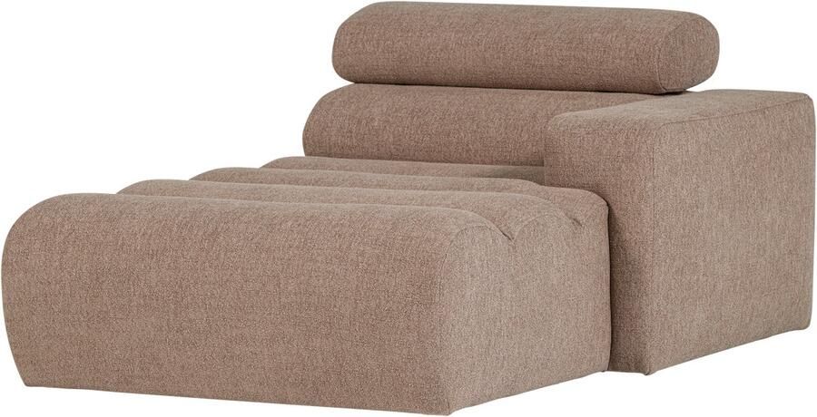 WOOOD Novi Chaise Longue Element Arm Rechts Polyester Taupe