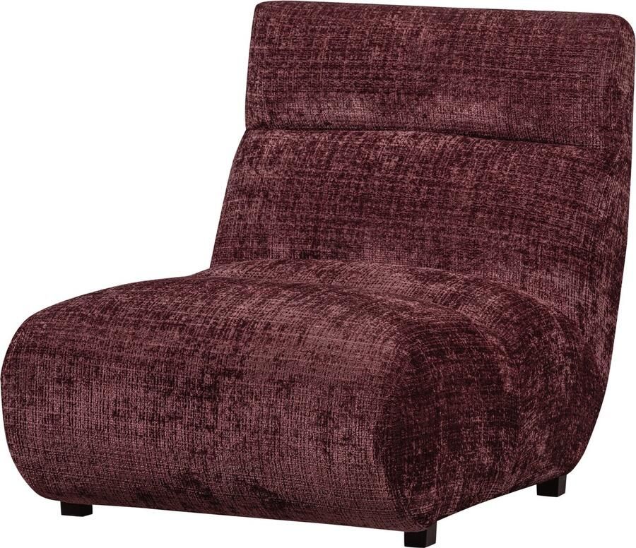 WOOOD Fauteuil Observe vrijstaand grof geweven chenille-stof h 82 cm x b 75 cm - Foto 8