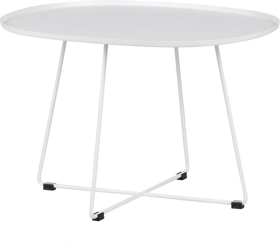 WOOOD Otis Buiten Bijzettafel XL Metaal Wit 47x70x60