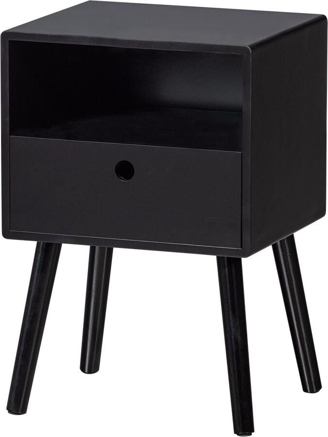 WOOOD Ozzy Nachtkastje Hout Zwart 53x36x30 Ozzy - Foto 2