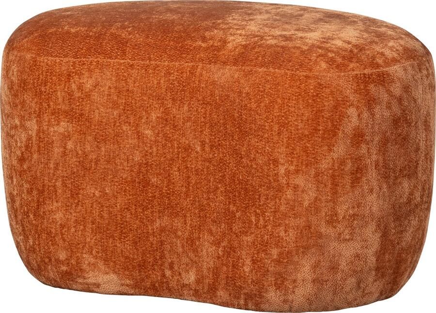 BePureHome WOOOD Popular Organische Poef Polyester Cinnamon 46x73x49