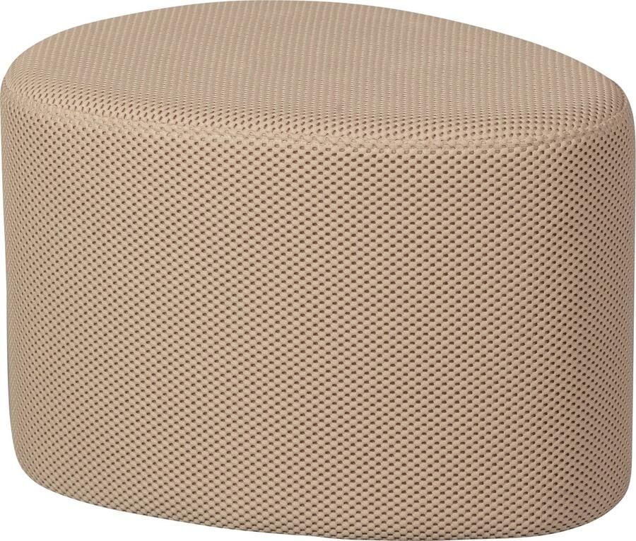 WOOOD Puuk Poef Mesh Stof Naturel Beige 38x60x47 cm - Foto 4
