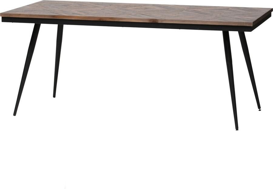 BePureHome Rhombic Eettafel Hout Metaal Naturel 76x180x90 - Foto 3