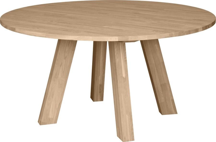 WOOOD Rhonda Ronde Eettafel Eiken Naturel 75x150x150 - Foto 2