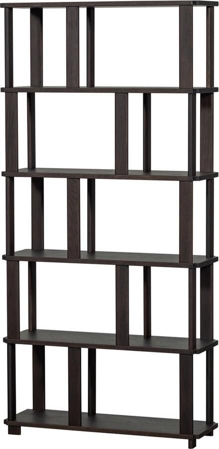 Woood Riss Boekenkast Eikenhout Mystic Brown 186x90x30 - Foto 4