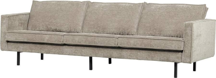 WOOOD Rodeo 3-Zits Bank Ribstof Donkerzand 85x277x86