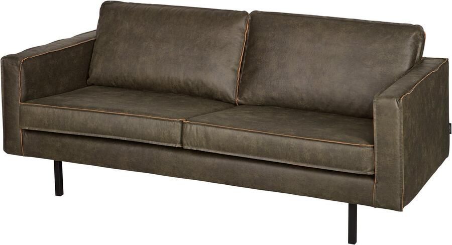 BePureHome Rodeo Bank 2-Zits Recycle Leer Army 85x190x86 - Foto 4