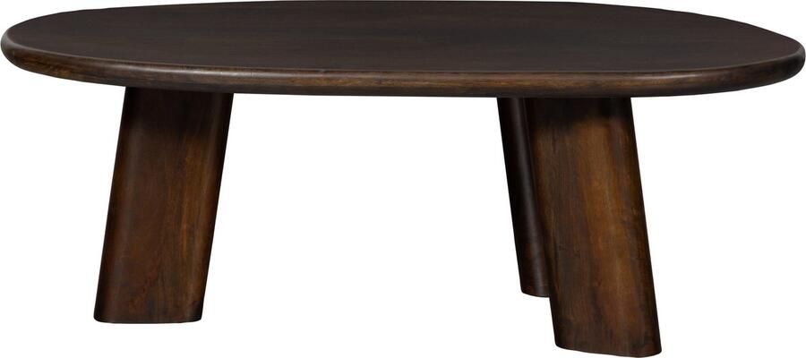 BePureHome Organische Salontafel Roundly Mangohout 110 x 60cm Walnoot - Foto 6