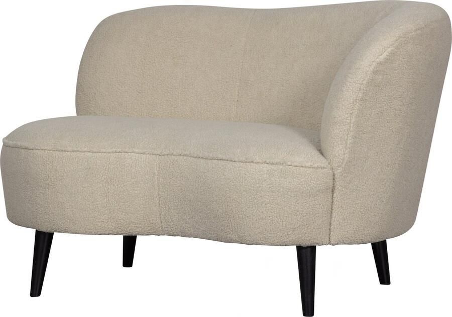 WOOOD Sara Lounge Fauteuil Rechts Teddy Off White 71x112x81