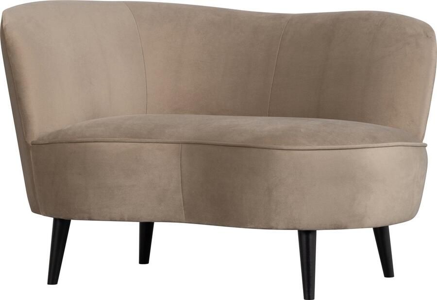 WOOOD Sara Loungefauteuil Links Velvet Khaki 71x112x81 - Foto 2
