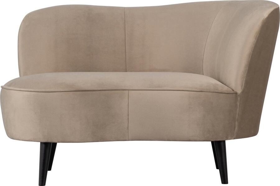 WOOOD Sara Loungefauteuil Rechts Velvet Khaki 71x112x81