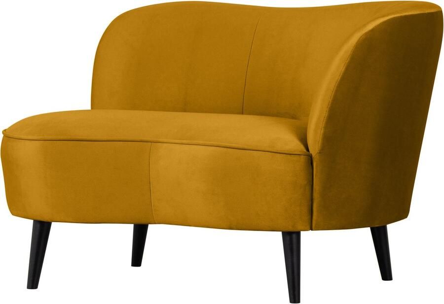 WOOOD Sara Loungefauteuil Rechts Velvet Oker 71x112x81