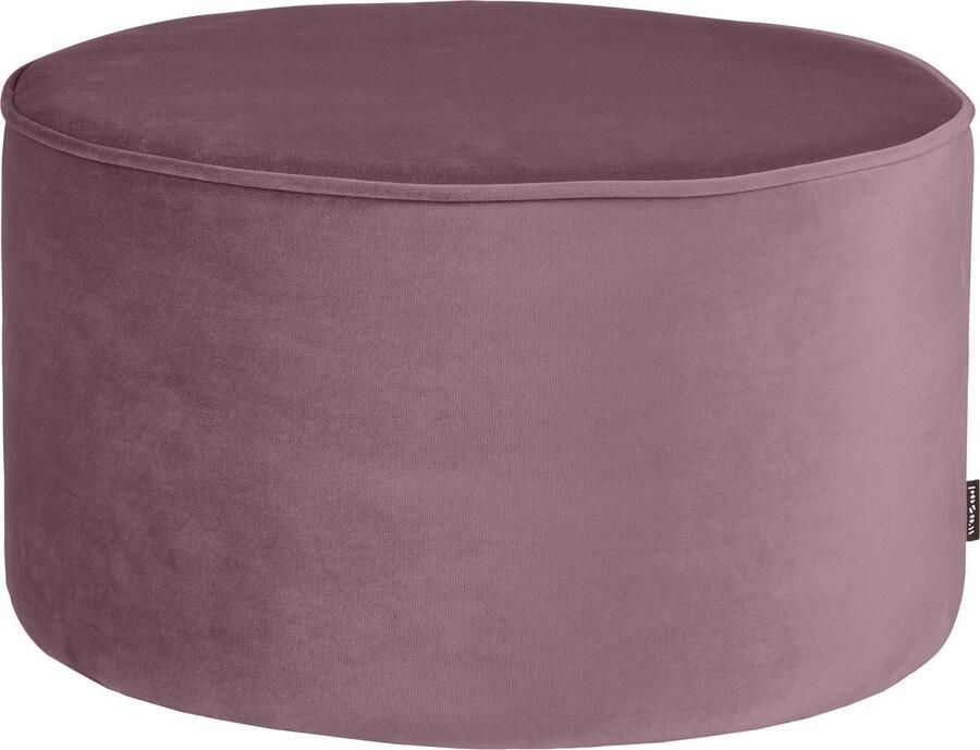 WOOOD Sara Poef Laag Velvet Warm Lila 60x36x60