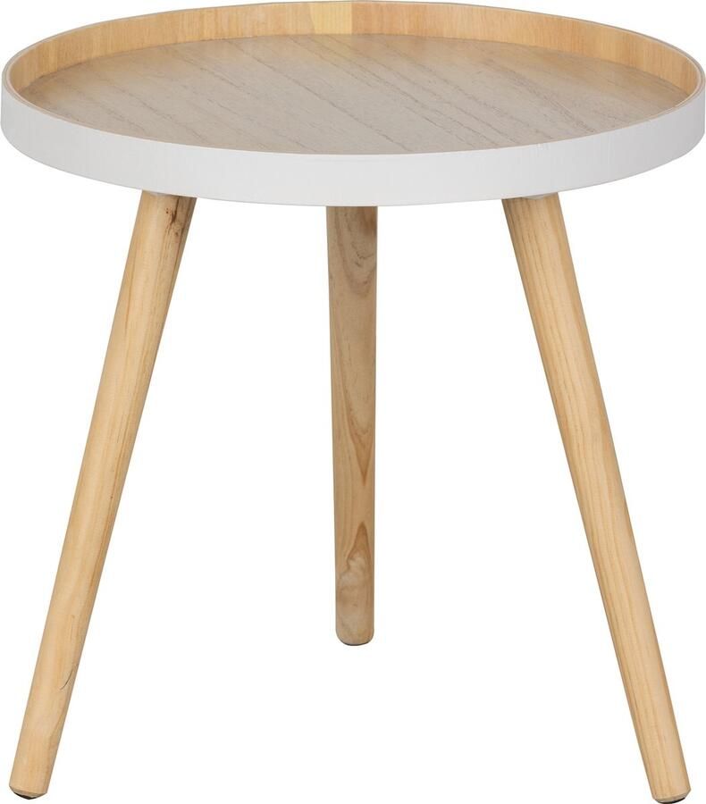 WOOOD Sasha Bijzettafel MDF Naturel 41x41x40.5 - Foto 2