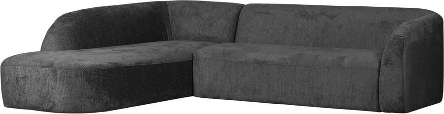 BePureHome Sloping Hoekbank Links Velvet Mountain 77x274x225 87