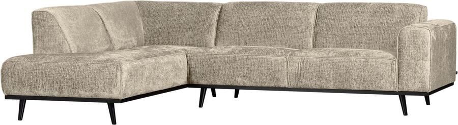 WOOOD Statement Hoekbank Links Velvet Beige Wheatfield - Foto 3
