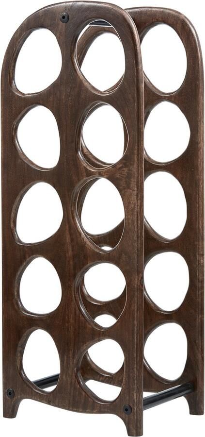 WOOOD Exclusive Wijnrek Suvi Mangohout Voor 10 flessen Bruin - Foto 2