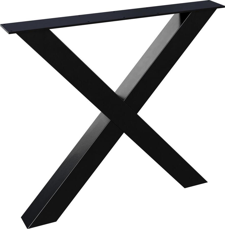 WOOOD Tablo Alkmaar Poot 1 Stuks Metaal Zwart 72x79x10