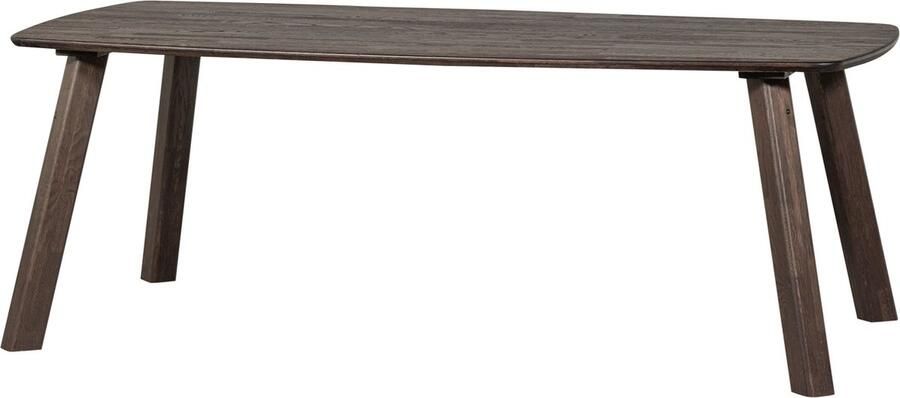 WOOOD Deens Ovale Eettafel Tablo Eikenhout 220 x 100cm Mystic Bruin