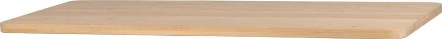 WOOOD Tablo Tafelblad Curved Eiken Naturel 5x199x88