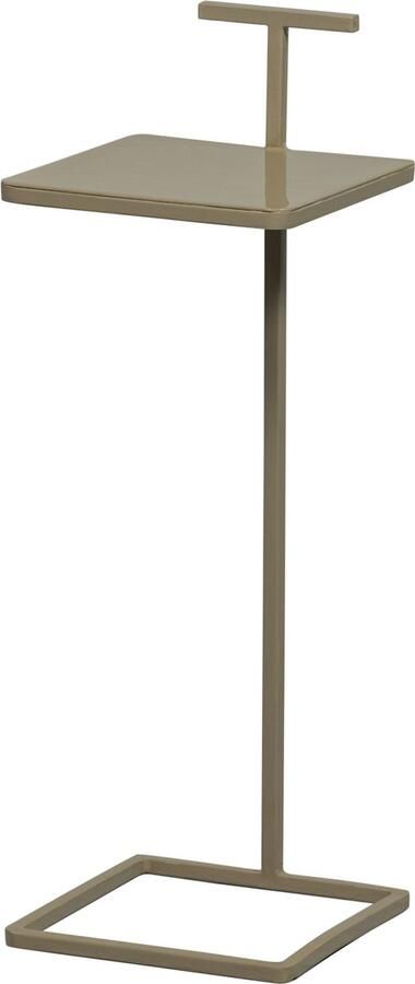 WOOOD Toste Bijzettafel Metaal Donker Zand 64x22x22 cm