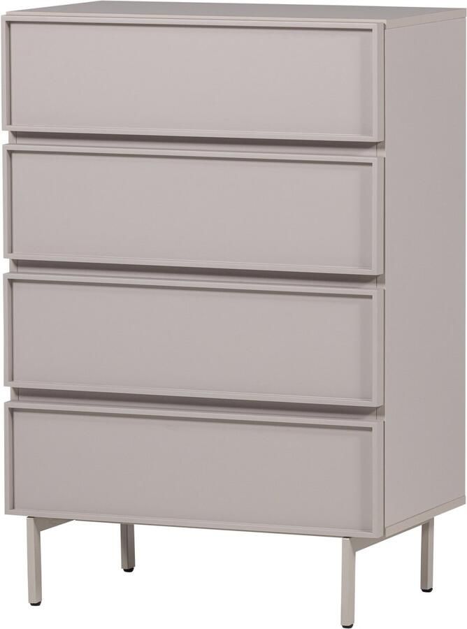 WOOOD Tours Ladekast 4 Lades Melamine MDF Zand 102x70x42cm