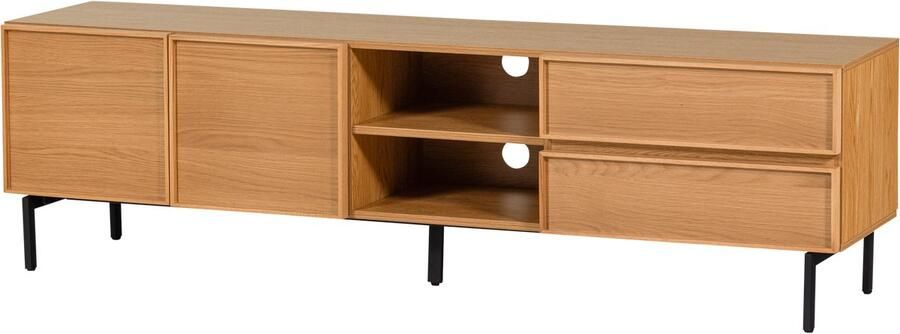 WOOOD Tours Tv Meubel 180 cm Melamine MDF Naturel 51x180x42