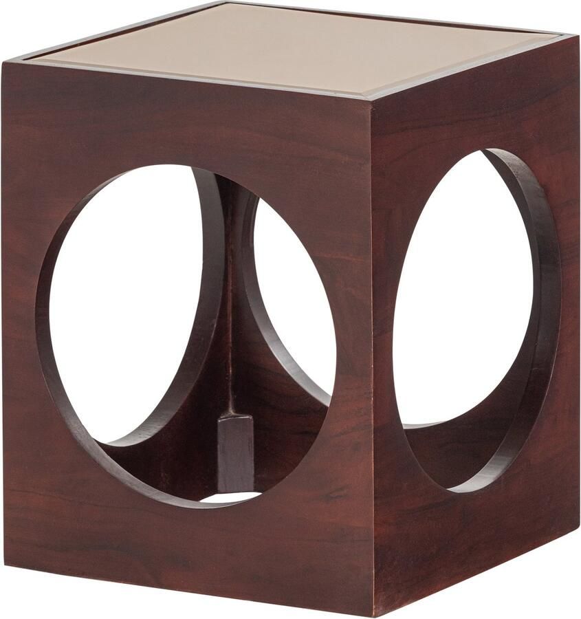 WOOOD Trax Bijzettafel Acaciahout Bruin 45x37x37