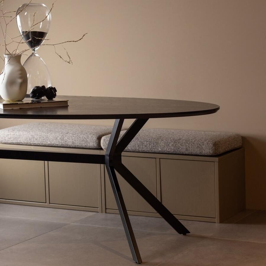 WOOOD Zitbank TURNER incl. comfortabel zitkussen breedte 80 cm