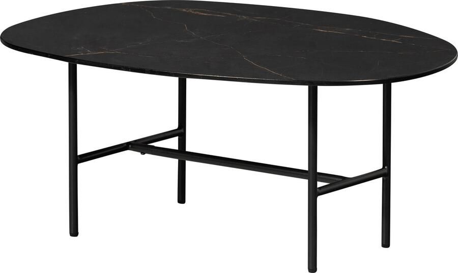 WOOOD Vajen Salontafel Marmeren Look Zwart 34x80x60 cm - Foto 5
