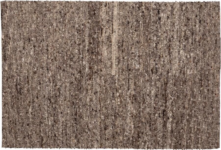 WOOOD vloerkleed Efia Wol Bruin Melange 170x240 cm