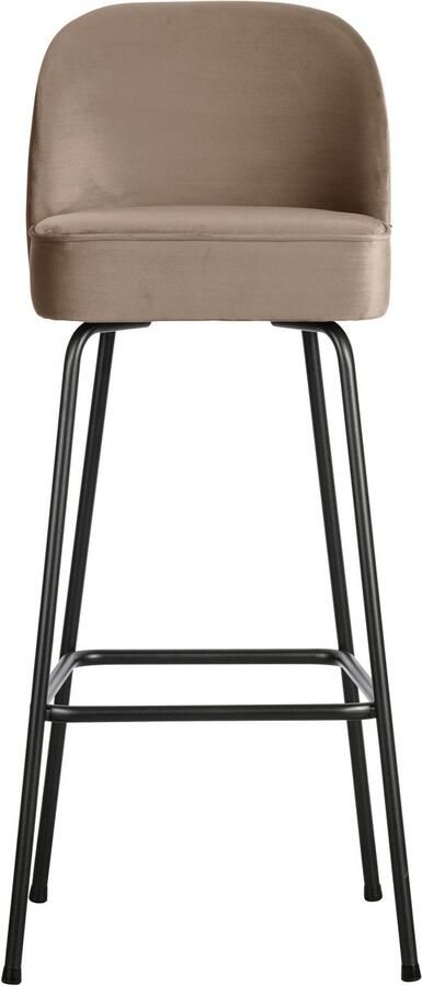 BePureHome Barstoel Vogue Velvet Khaki (zithoogte 79cm)