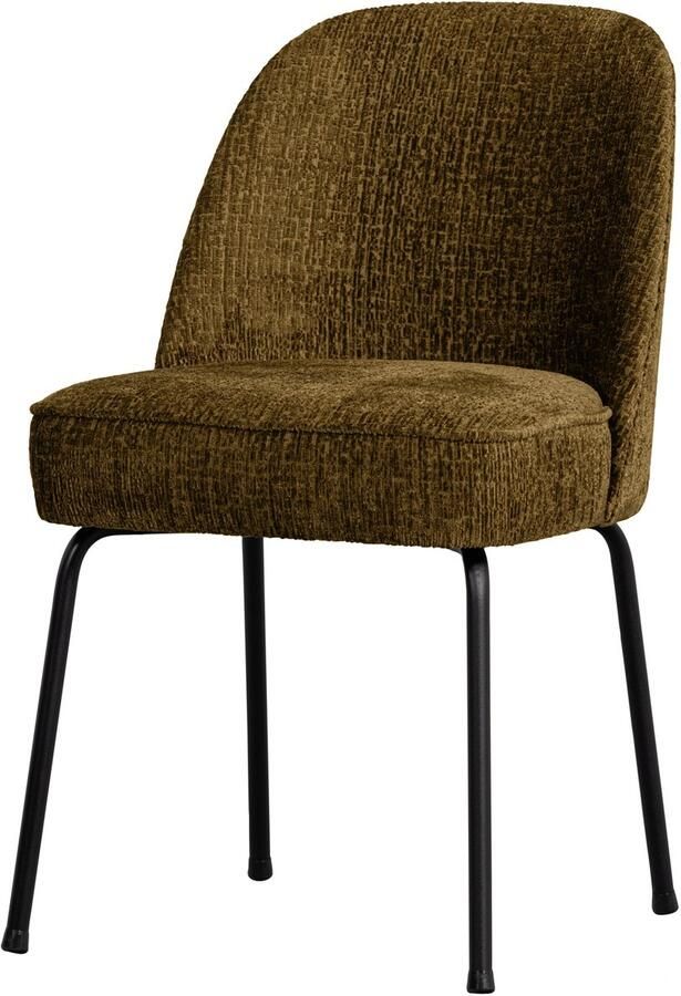 WOOOD Vogue Eetkamerstoel Structure Velvet Brass 83x50x57 cm