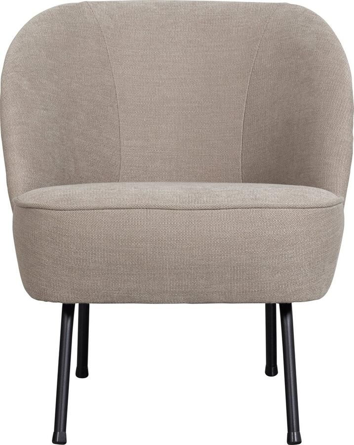 BePureHome WOOOD Vogue Fauteuil Geweven stof Zand 69x57x70