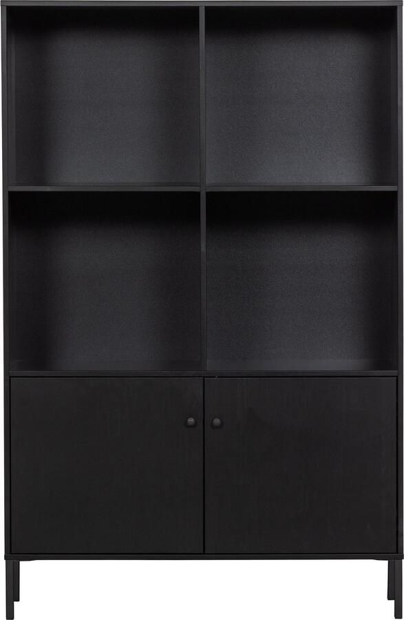 WOOOD Xam Open Kast Grenen Zwart 155x107x39 - Foto 3