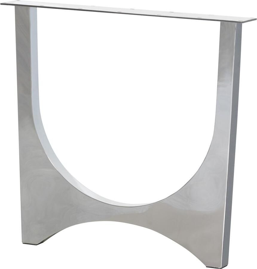 WOOOD design tafelpoot Zaandam Metaal Chrome 1 stuks 72x79x10