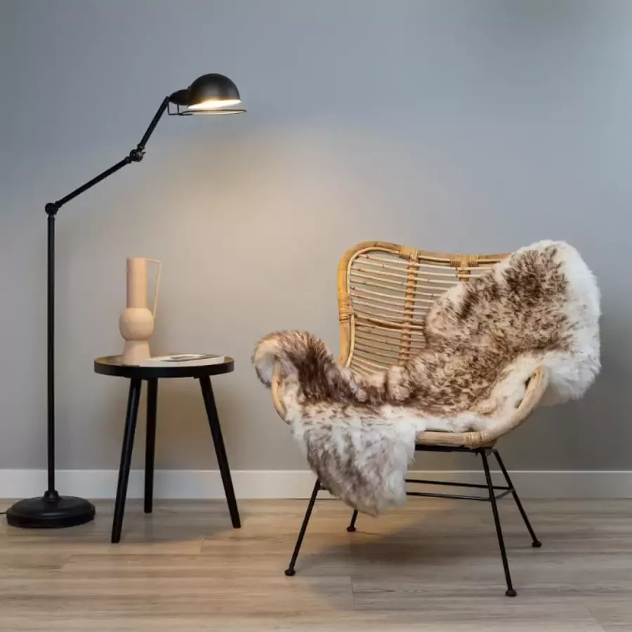 WOOOL Classic Schapenvacht Wit Bruin Moeflon S (90x50cm) 100% Natuurlijk & Echt Vloerkleed ECO+ - Foto 2