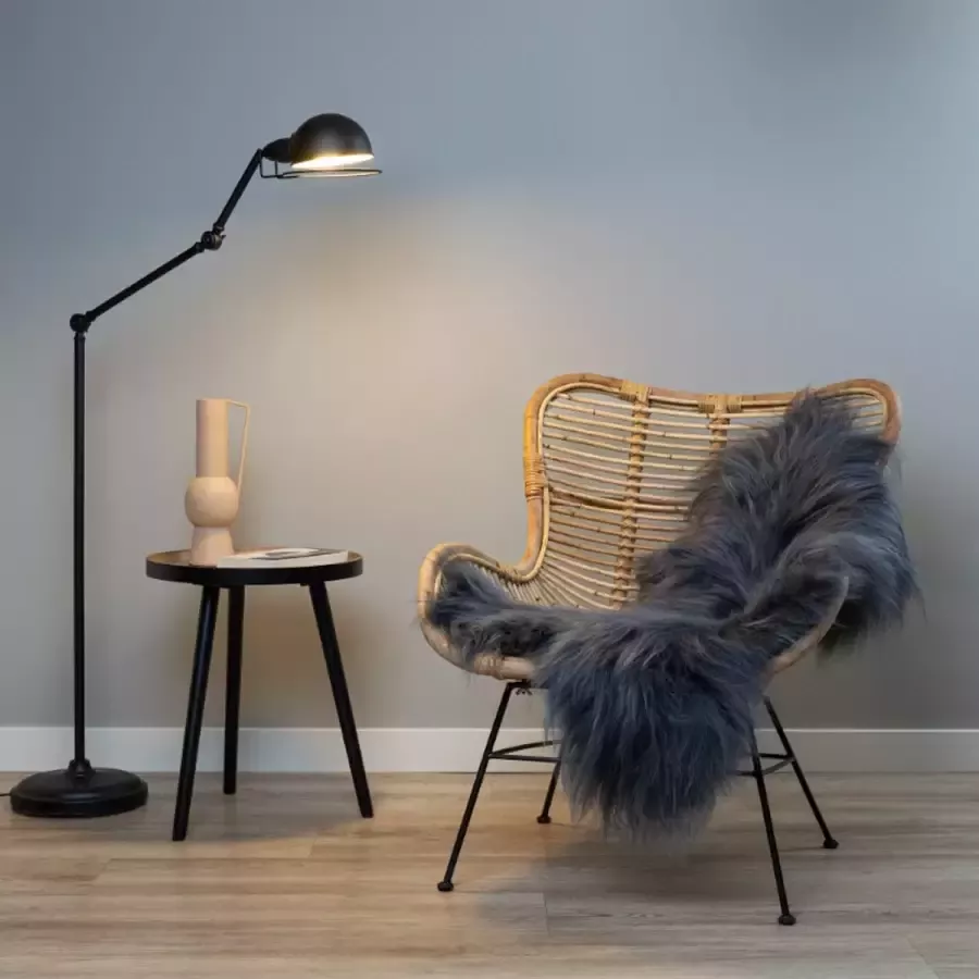 WOOOL Schapenvacht IJslands Donker Grijs L (105x60cm) 100% Echt Vloerkleed ECO+