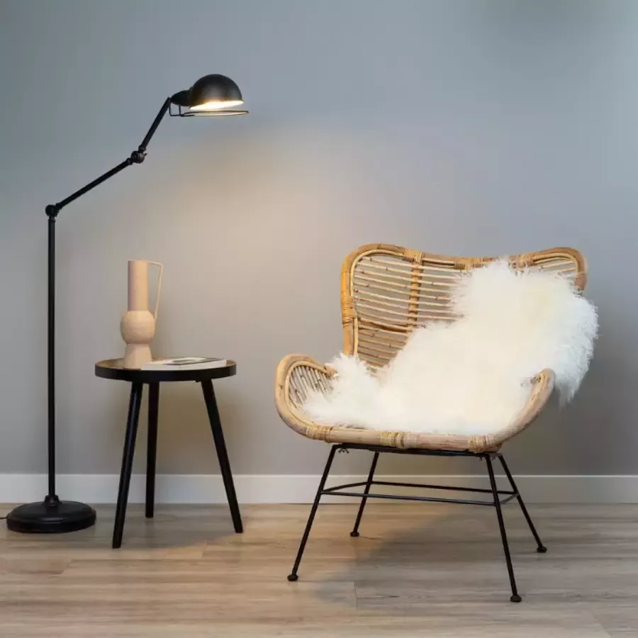 WOOOL Schapenvacht Tibetaans Wit M (100x55cm) 100% Echt Vloerkleed Krul