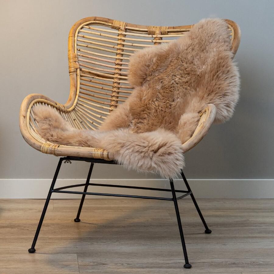 WOOOL Australisch Schapenvacht Beige M (100x55cm) 100% Natuurlijk & Echt Vloerkleed ECO+