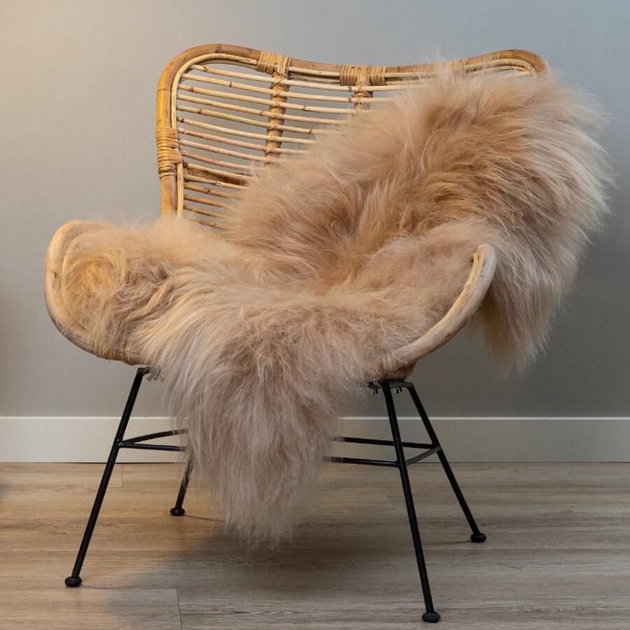 WOOOL Schapenvacht IJslands Beige XS (80x45cm) 100% Echt Vloerkleed ECO+