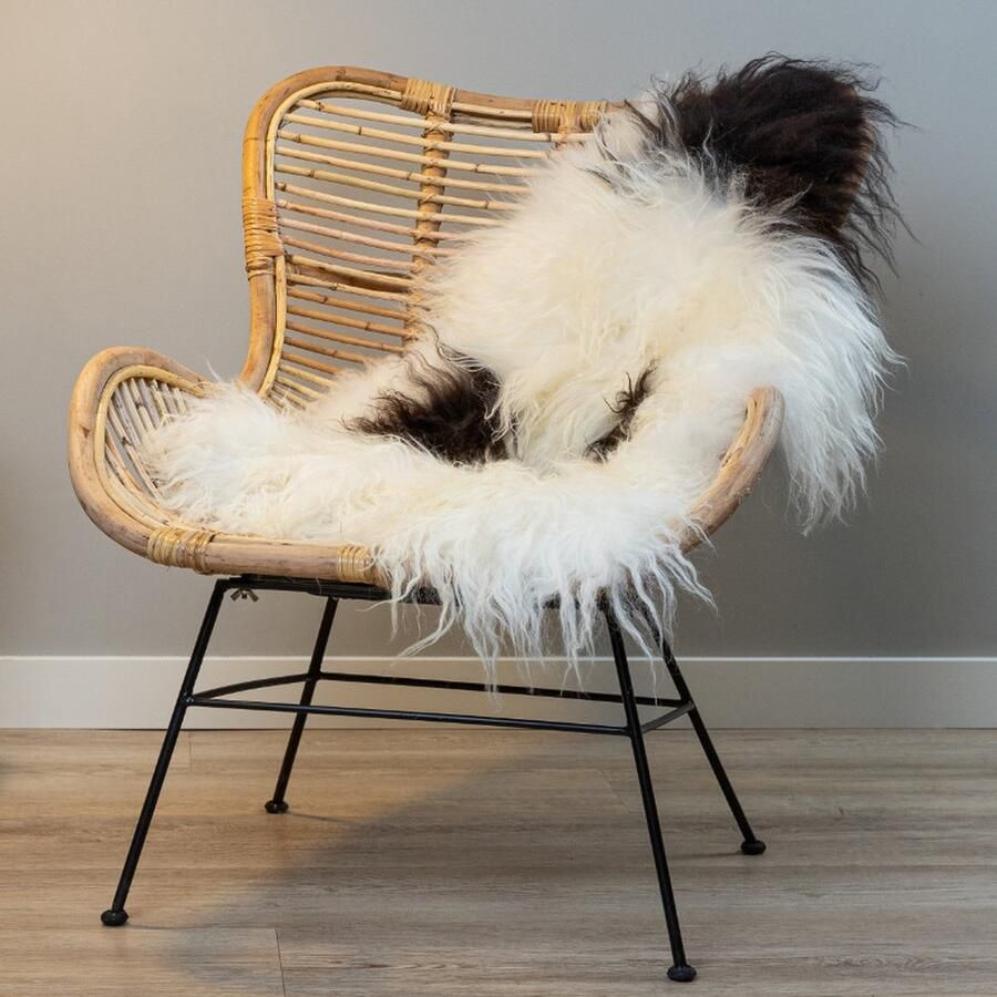 WOOOL Schapenvacht Premium IJslands Spots XL (115x65cm) 100% Echte Schapenvachten ECO+ Dierenvel