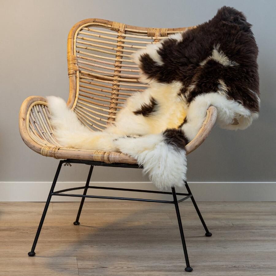 WOOOL Schapenvacht Premium Spots XL (115x65cm) 100% Echte Schapenvachten ECO+ Dierenvel