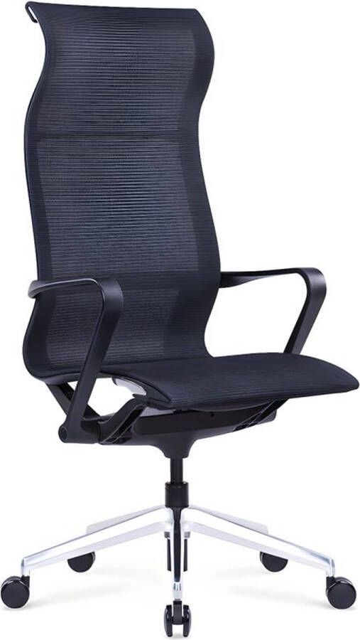 Workēa Professionele bureaustoel Stof Zwart LADEFENSE L 58.5 cm x H 119 cm x D 53 cm