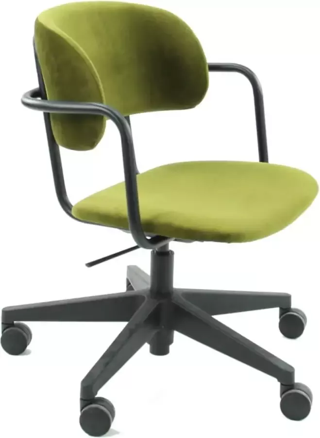 Workliving Puur Design Bureaustoel Velvet Earth Army Met Schuifzitting