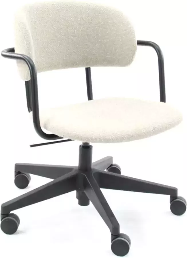 Workliving Puur Design Bureaustoel Society Boucle Shitake Met Schuifzitting - Foto 2