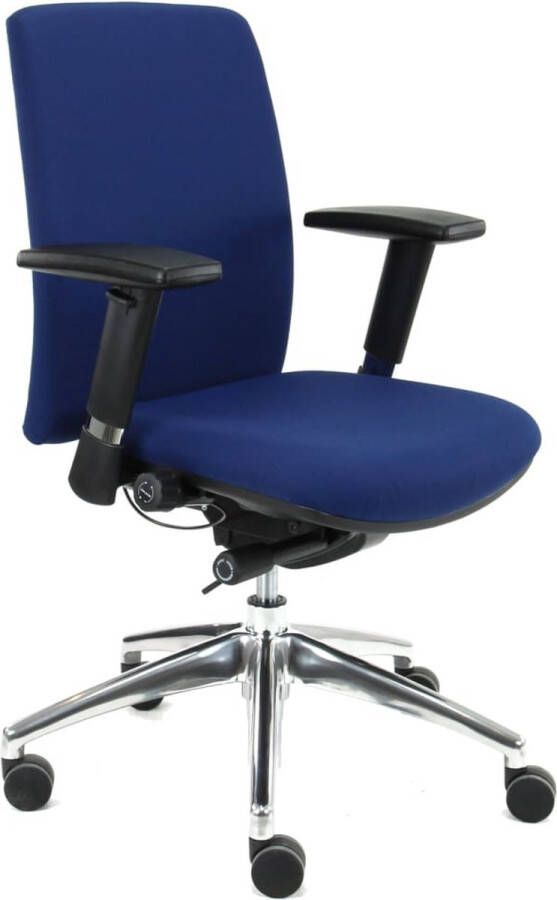 Workliving Ramblas Comfort Blauw Extra brede armleggers Bureaustoel Ergonomisch Design (N)EN 1335