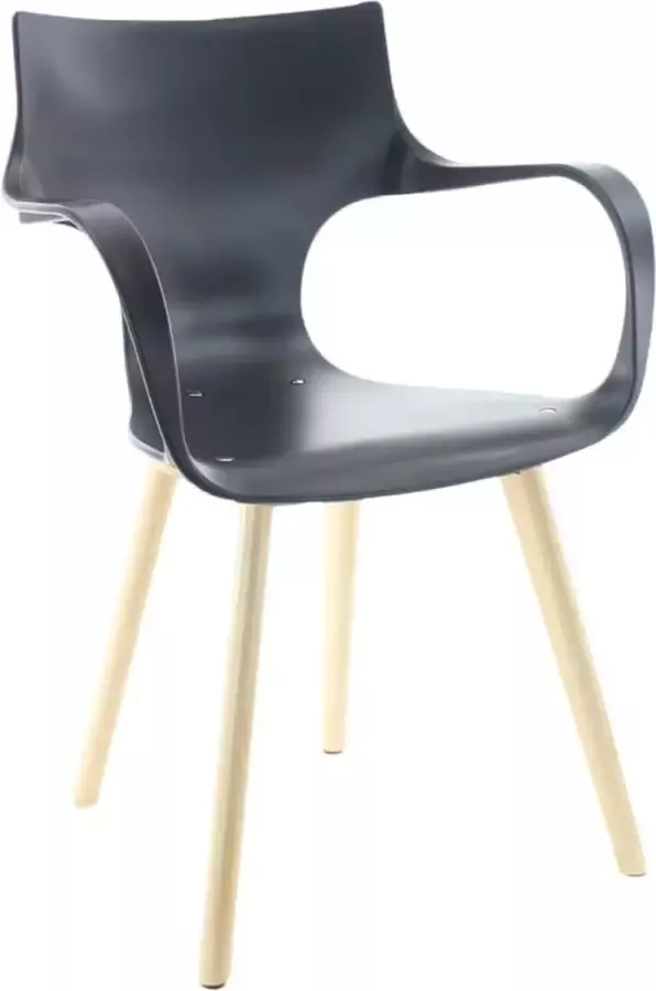 Workliving Stapelbare Stoel Jim Antraciet